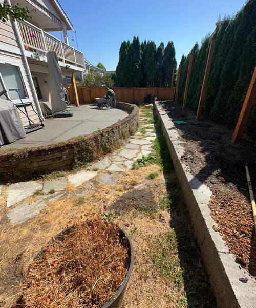Retaining Wall, Steps, Paver Patio & Walkway in Edmonds 